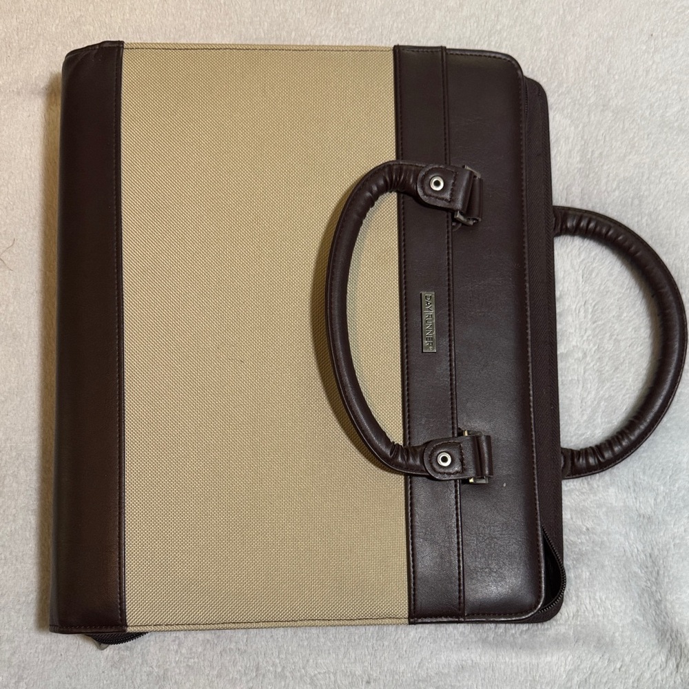 Elegant Leather and Fabric planner